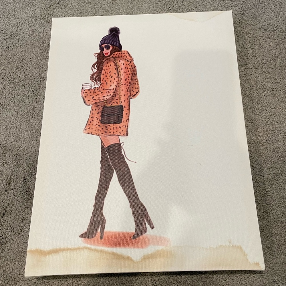 AT HOME Fashion Girl Canvas